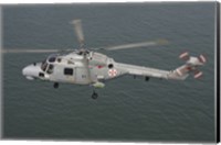 Framed Sea Lynx helicopter of the Portuguese Navy