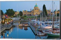 Framed Inner Harbor at Victoria, British Columbia