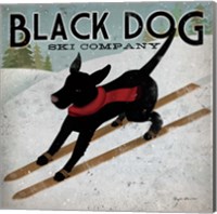 Framed Black Dog Ski Co.