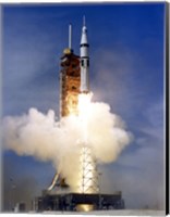 Framed Liftoff of the Saturn IB launch Vehicle