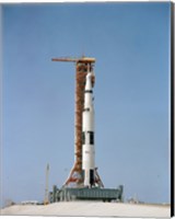 Framed Apollo 10 Space Vehicle on the Launch Pad at Kennedy Space Center