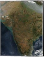 Framed Satellite View of Central India