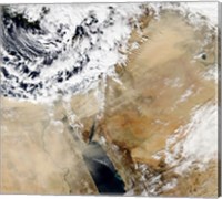 Framed Satellite View of the Eastern Mediterranean