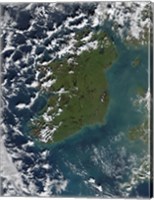 Framed Phytoplankton Bloom off the Coast of Ireland