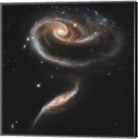 Framed Arp 273 Interacting Galaxies in Andromeda