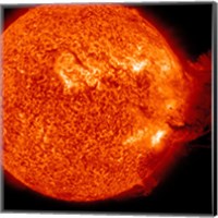 Framed M-2 solar Flare with Coronal Mass Ejection