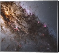 Framed Dark Lanes of Dust Crisscross the Elliptical Galaxy Centaurus A
