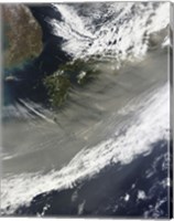 Framed Dust over Japan