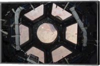 Framed Sahara Desert Visible through the Windows of the Cupola on the Tranquility Module