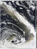 Framed Dust Storm Blowing over the Tasman Sea Towards New Zealand