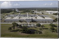 Framed Aerial view of Kennedy Space Center