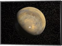 Framed Global view of Mars