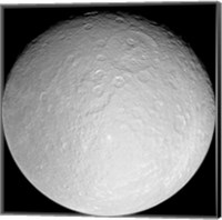 Framed Saturn's Icy Moon Rhea