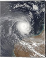Framed Tropical Cyclone Billy Off Australia