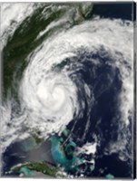 Framed Tropical Storm Hanna over the East Coast