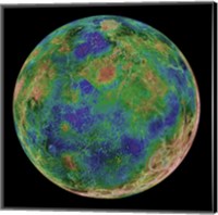 Framed Venus Centered on the South Pole