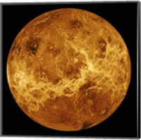 Framed Global view of the Surface of Venus