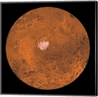 Framed Mare Australe Region of Mars