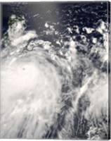 Framed Typhoon Fengshen over the Philippines