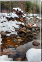 Framed Merced River Rocks, Yosemite, California