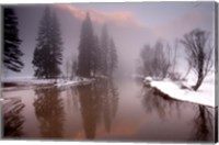 Framed Valley mist, Yosemite, California