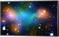 Framed Galaxy Cluster Abell 520 (HST-CFHT-CXO Composite)