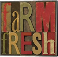 Framed Printers Block Farm To Table IV