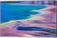 Framed Pattern in Bacterial Mat, Midway Geyser Basin, Yellowstone National Park, Wyoming