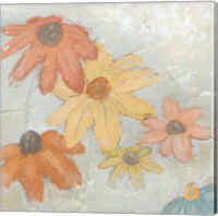 Framed Floral Fresco II