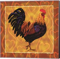 Framed Rooster 1