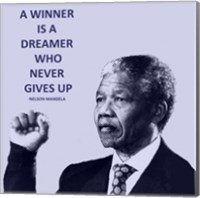 Framed Winner is A Dreamer - Nelson Mandela