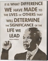 Framed Life We Lead - Nelson Mandela