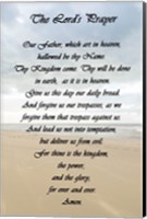 Framed Lord's Prayer - Beach