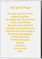Framed Lord's Prayer - Gold