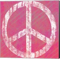 Framed Pink Peace