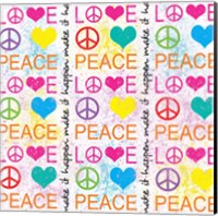 Framed Peace Love 1