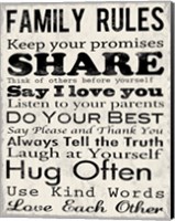 Framed Family Rules 1