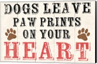 Framed Dogs Leave Paw Prints 2