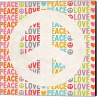 Framed Peace Love 2