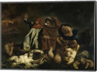 Framed Dante and Virgil in Hell (Dante's Boat) 1822