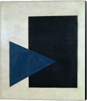 Framed Black Square, Blue Triangle, 1915