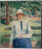 Framed Girl Relaxing, Late 1920s
