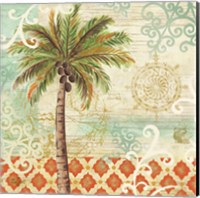 Framed Spice Palms I