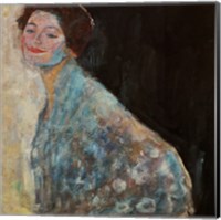 Framed Damenbildnis In Weiss - Portrait Of A Lady In White, 1917-1918