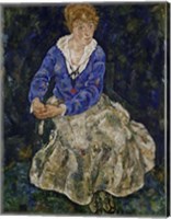 Framed Portrait of Edith Schiele