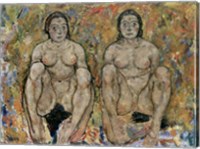 Framed Squatting Women, 1918