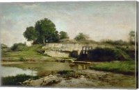 Framed La Vanne D'Optevoz (Isere), 1859