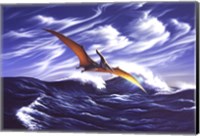 Framed Pteranodon Soars Over Waves