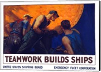Framed Teamwork Builds Ships