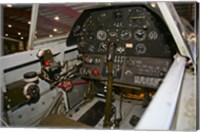 Framed Cockpit of a P-40E Warhawk